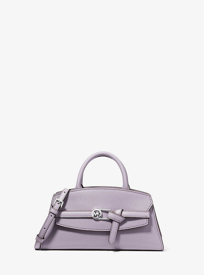 Greta Small Leather Satchel Lilac Lilac