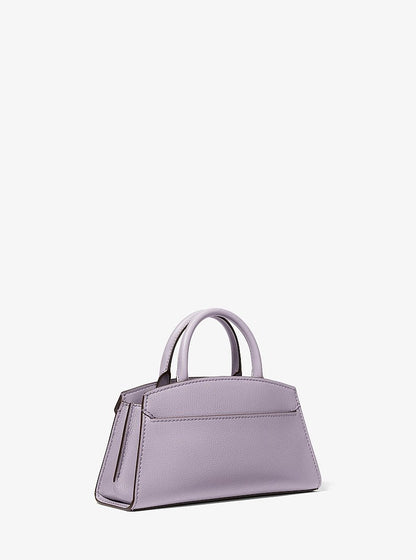 Greta Small Leather Satchel Lilac Lilac