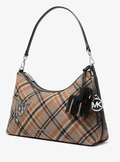 Suede Shaggy Dog Bag Charm Black Black