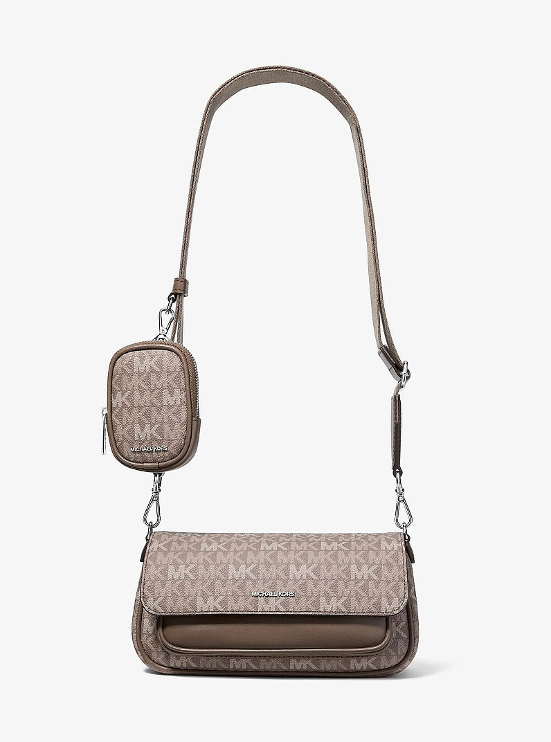 Jet Set Travel Small Signature Logo Crossbody Bag With Pouch Mushroom Mushroom