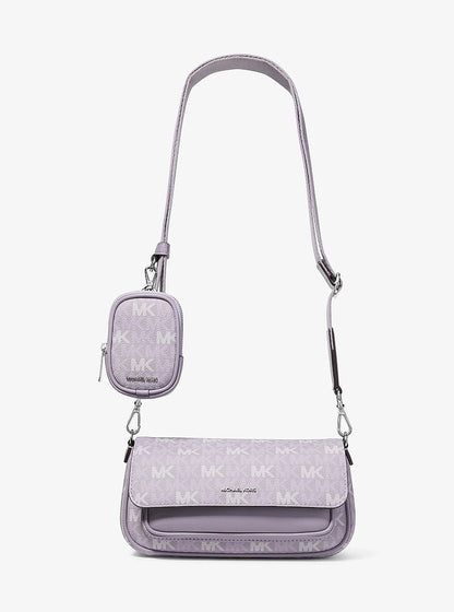 Jet Set Travel Small Signature Logo Crossbody Bag With Pouch Lilac Lilac