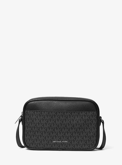 Jet Set Travel Large Signature Logo Camera Crossbody Bag Black Black