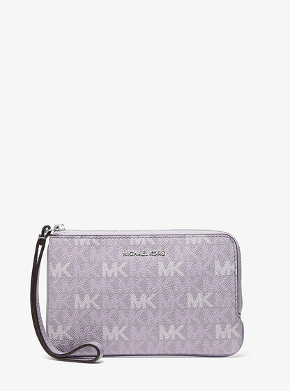 Jet Set Travel Small Signature Logo Wristlet Lilac Lilac