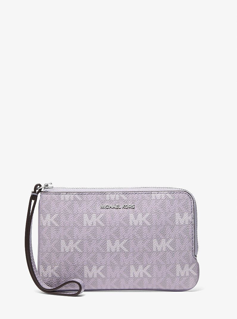 Jet Set Travel Small Signature Logo Wristlet Lilac Lilac