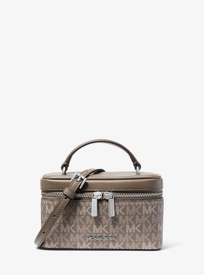 Vivi Small Signature Logo Vanity Crossbody Bag Mushroom Mushroom