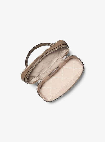 Vivi Small Signature Logo Vanity Crossbody Bag Mushroom Mushroom