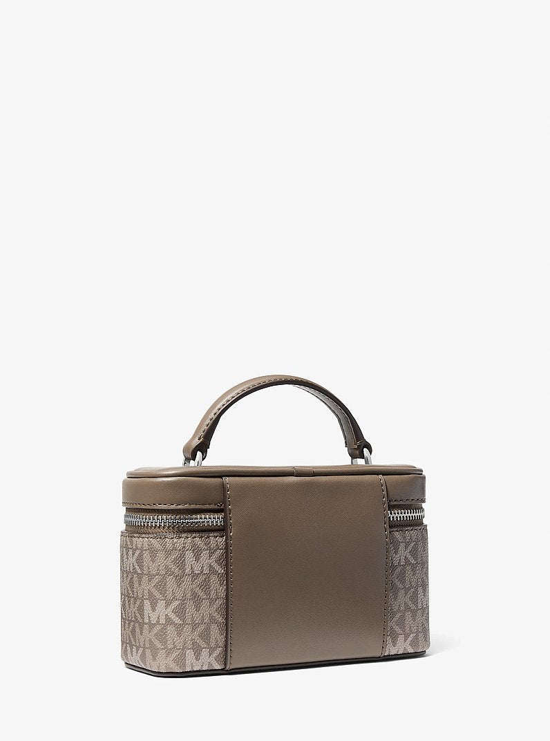Vivi Small Signature Logo Vanity Crossbody Bag Mushroom Mushroom