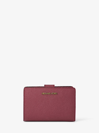 Medium Crossgrain Leather Wallet Cherry Cherry