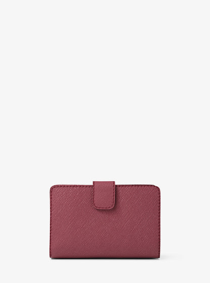 Medium Crossgrain Leather Wallet Cherry Cherry