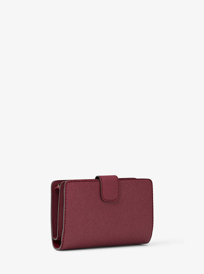 Medium Crossgrain Leather Wallet Cherry Cherry