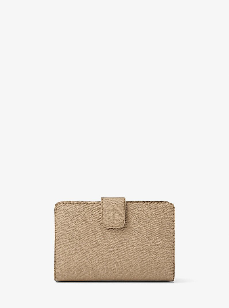 Medium Crossgrain Leather Wallet Camel Camel