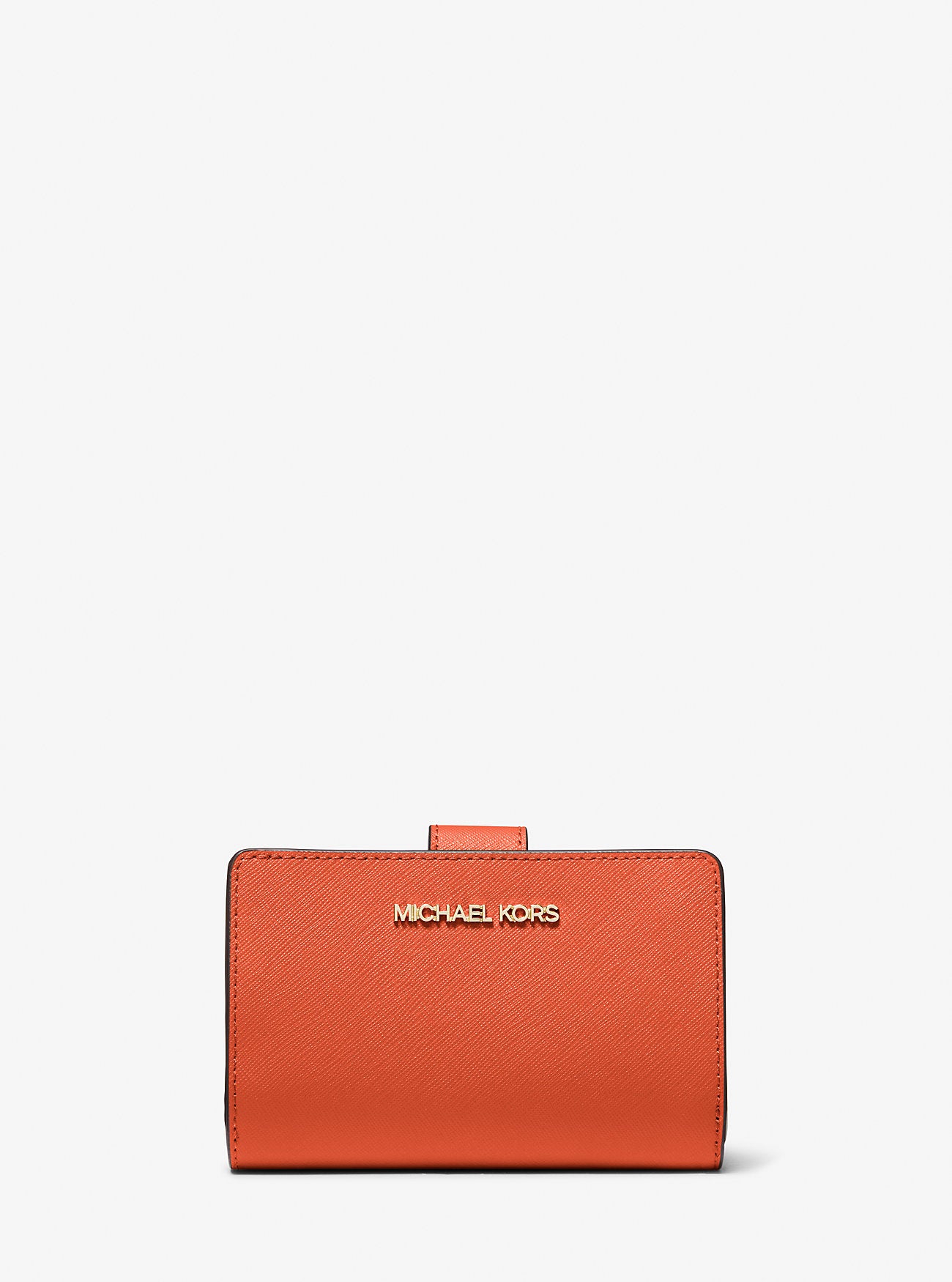 Medium Crossgrain Leather Wallet Red Clay Red Clay