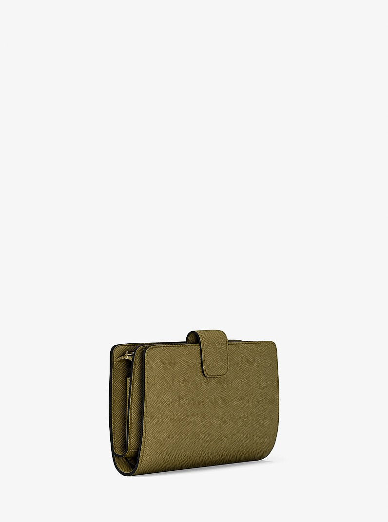 Medium Crossgrain Leather Wallet Oregano Oregano