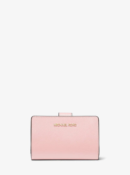 Medium Crossgrain Leather Wallet Powder Blush Powder Blush