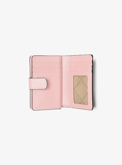 Medium Crossgrain Leather Wallet Powder Blush Powder Blush