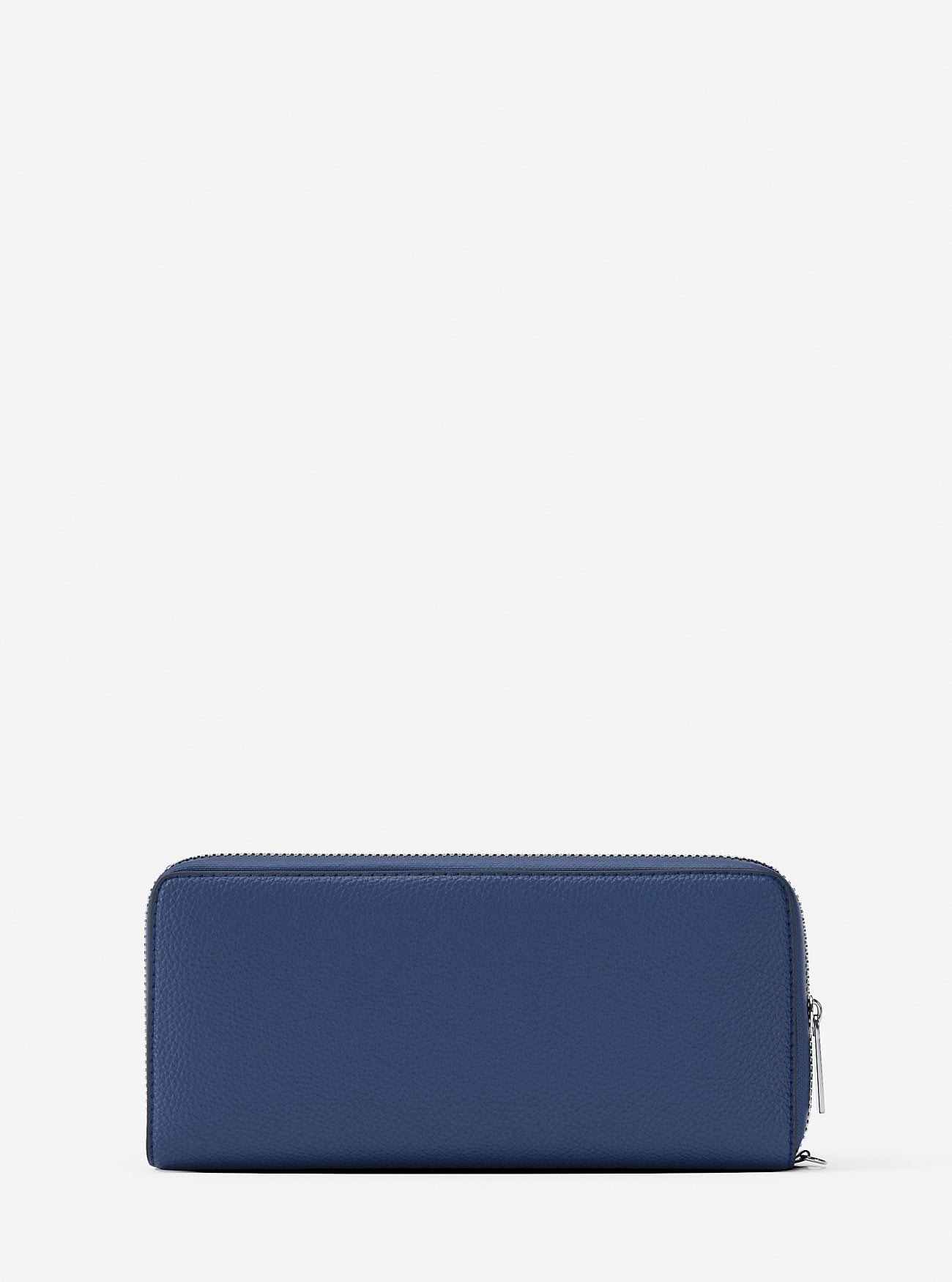 Large Pebbled Leather Continental Wallet Galaxy Blue Galaxy Blue