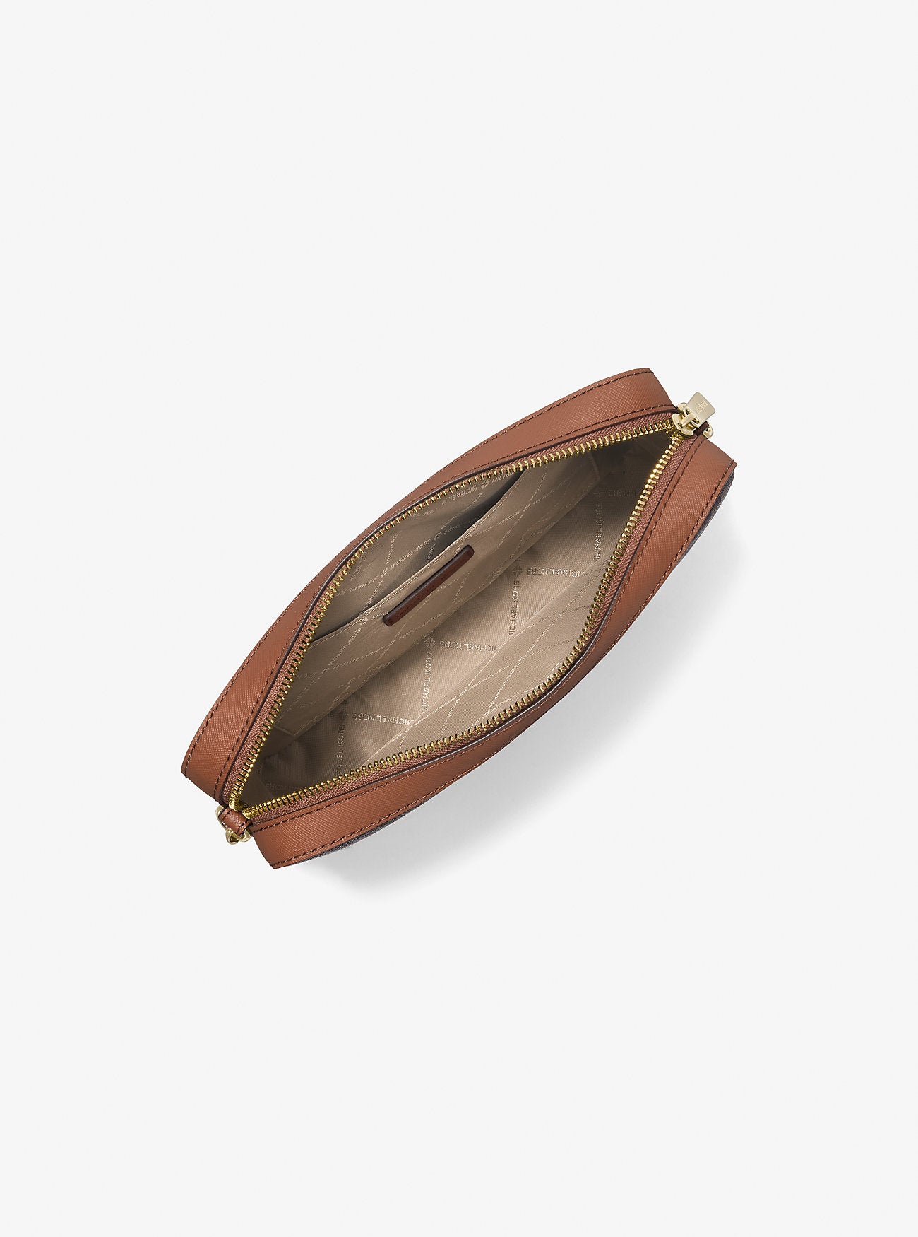 Jet Set Large Printed Logo Crossbody Bag Brown Brown