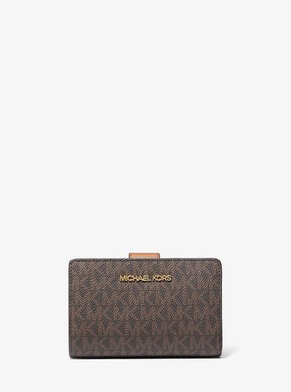 Medium Signature Logo Wallet Brown Brown
