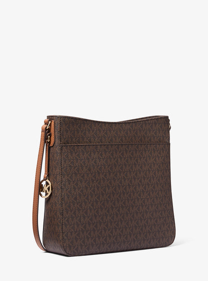 Jet Set Travel Large Logo Messenger Bag Brown Brown