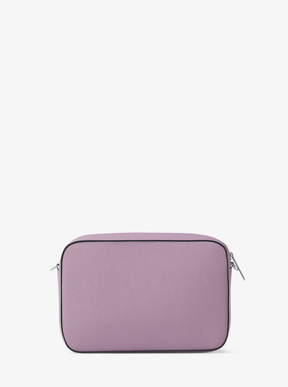Jet Set Large Saffiano Leather Crossbody Bag Lt Quartz Lt Quartz