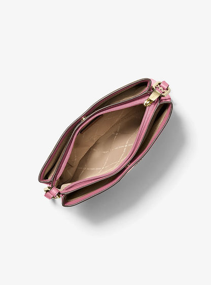 Trisha Medium Pebbled Leather Crossbody Bag Carnation Carnation