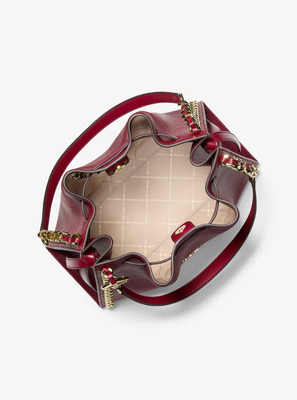 Mina Large Chain Shoulder Bag Cherry Cherry