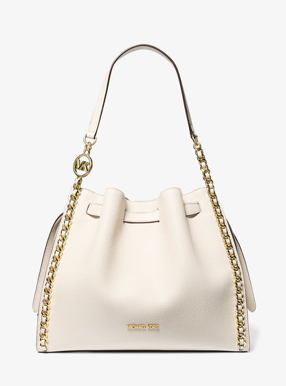 Mina Large Chain Shoulder Bag Lt Cream Lt Cream