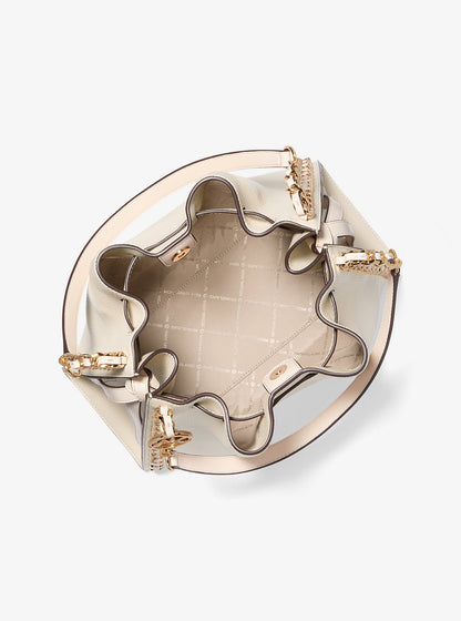 Mina Large Chain Shoulder Bag Lt Cream Lt Cream