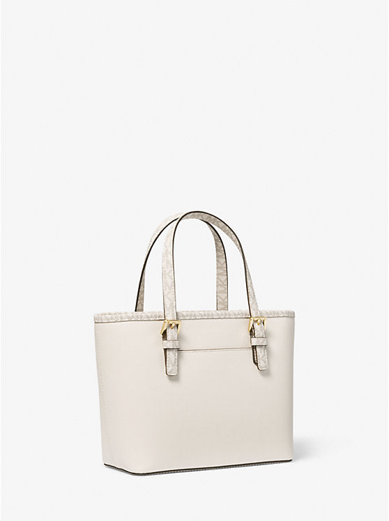 Jet Set Travel Extra-Small Top-Zip Tote Bag Lt Crm Multi