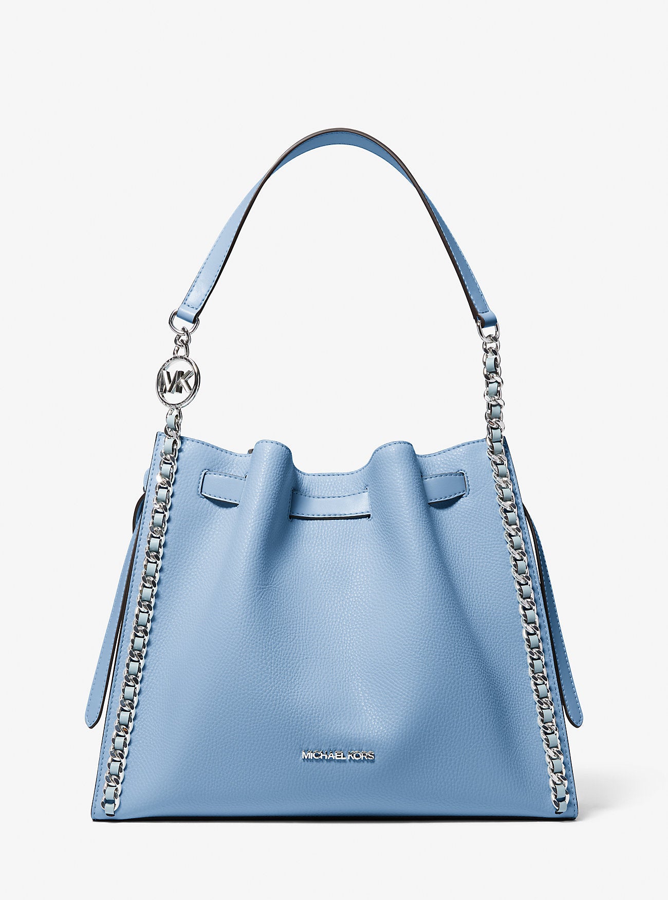 Mina Large Chain Shoulder Bag Light Sky Light Sky
