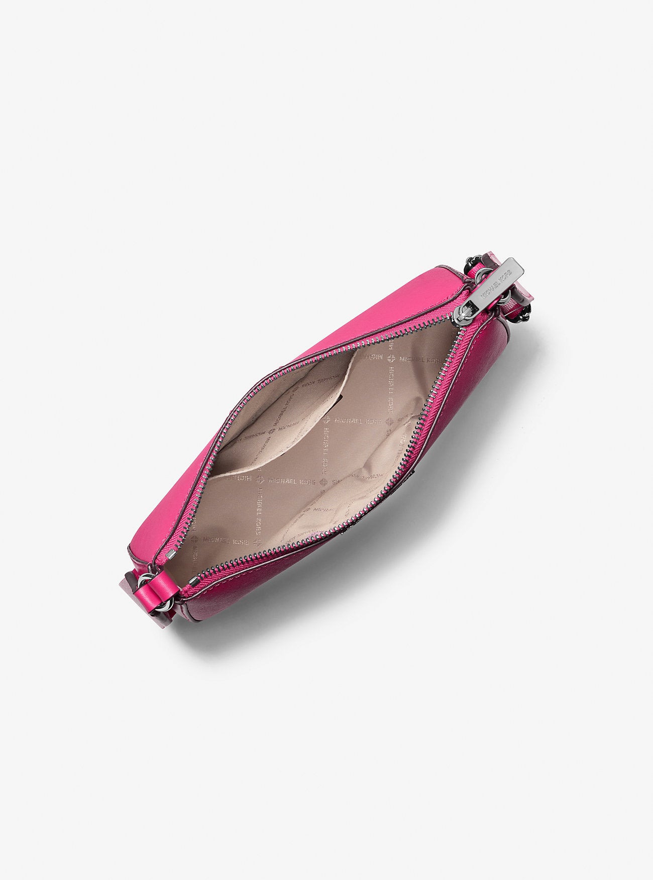 Jet Set Small Saffiano Leather Crossbody Bag with Case for Apple Airpods Pro® Dragonfruit Dragonfruit