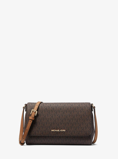 Medium Logo Convertible Crossbody Bag Brown Brown