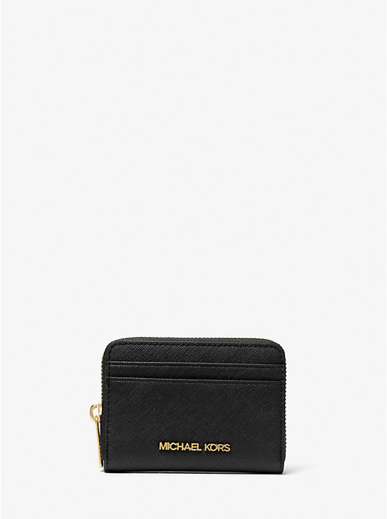 Jet Set Travel Medium Saffiano Leather Wallet Black