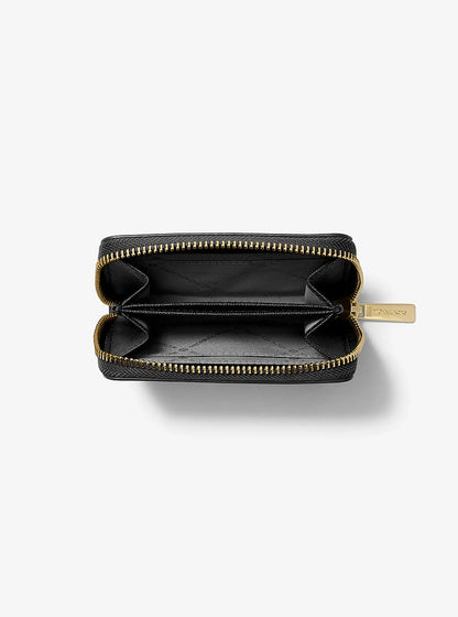 Jet Set Travel Medium Saffiano Leather Wallet Black Black