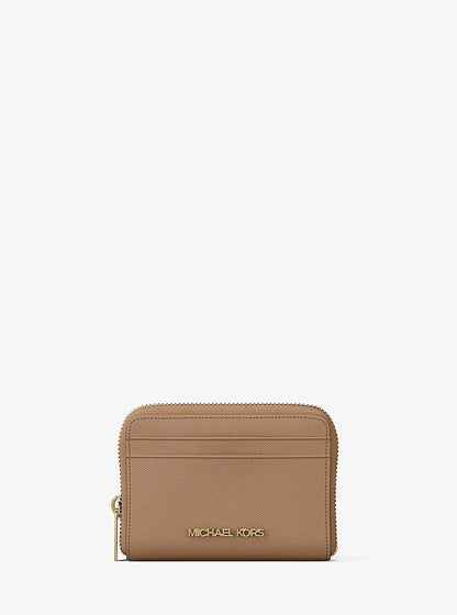 Jet Set Travel Medium Saffiano Leather Wallet Camel Camel