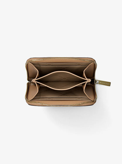 Jet Set Travel Medium Saffiano Leather Wallet Camel Camel