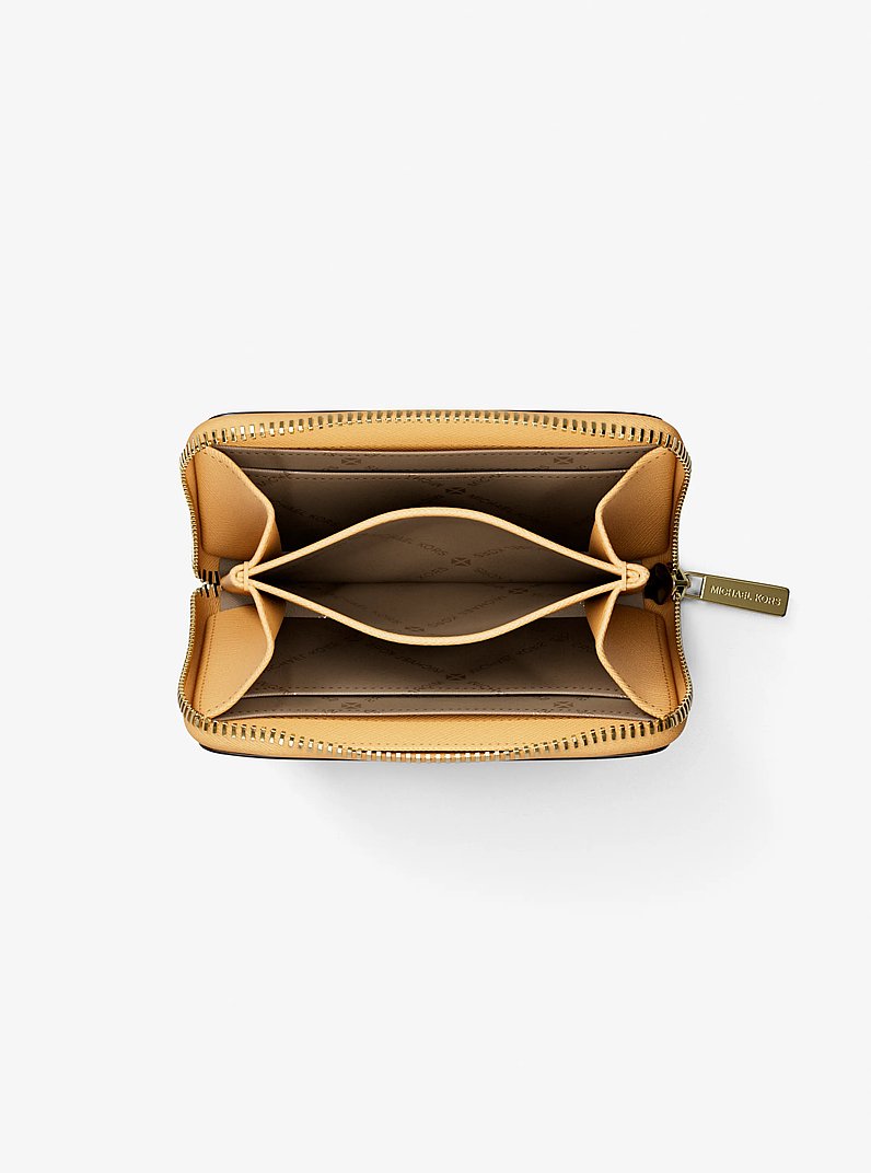 Jet Set Travel Medium Saffiano Leather Wallet Honeywheat Honeywheat