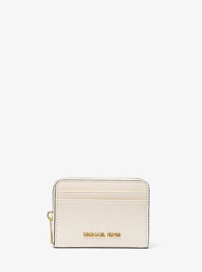Jet Set Travel Medium Saffiano Leather Wallet Lt Cream Lt Cream