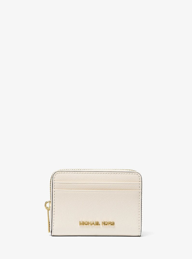 Jet Set Travel Medium Saffiano Leather Wallet Lt Cream Lt Cream