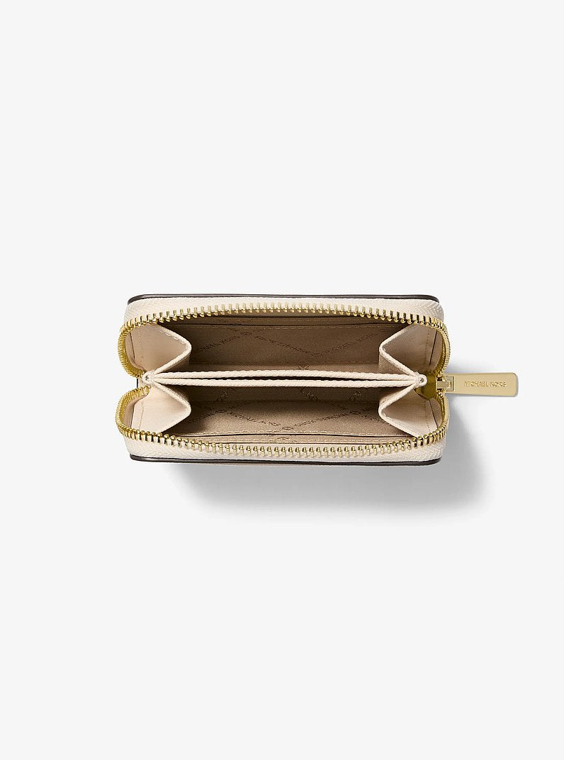 Jet Set Travel Medium Saffiano Leather Wallet Lt Cream Lt Cream