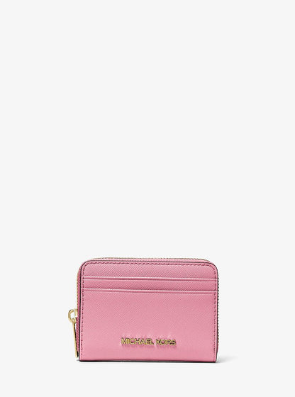 Jet Set Travel Medium Saffiano Leather Wallet Carnation Carnation