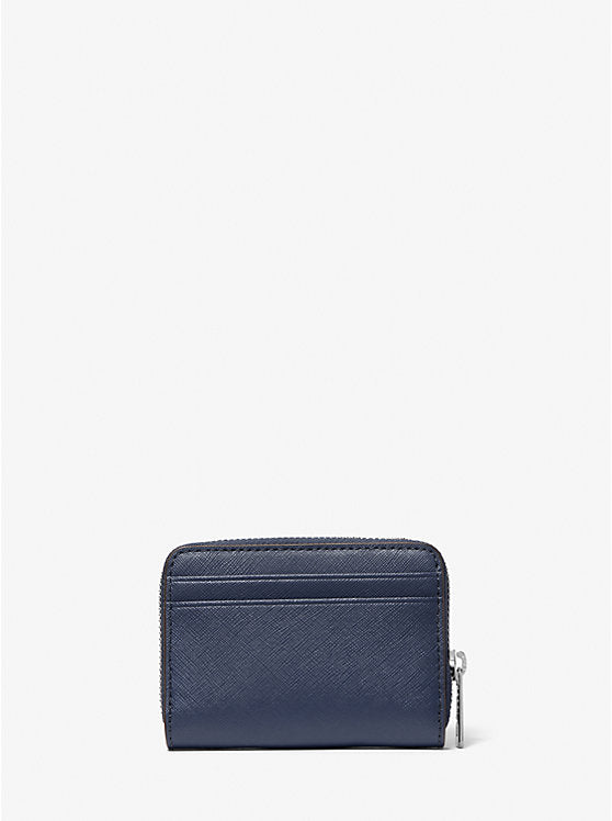 Jet Set Travel Medium Saffiano Leather Wallet Navy