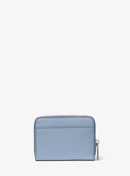 Jet Set Travel Medium Saffiano Leather Wallet Pale Ocean Pale Ocean