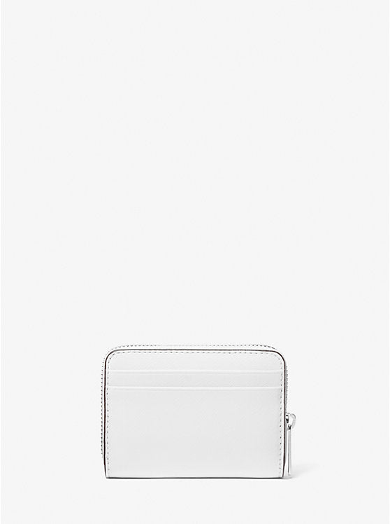 Jet Set Travel Medium Saffiano Leather Wallet Optic White