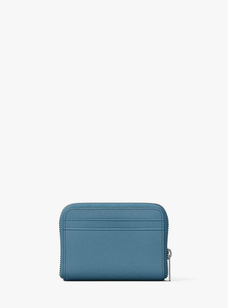 Jet Set Travel Medium Saffiano Leather Wallet Denim Denim