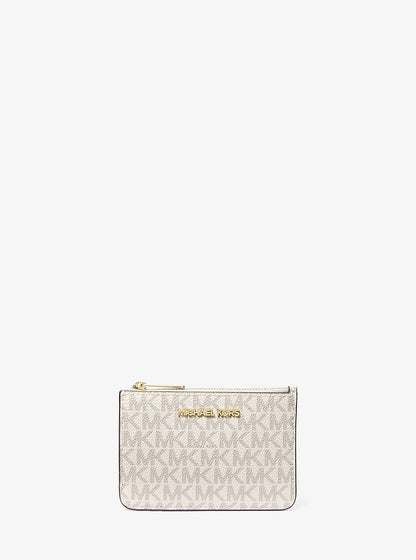 Jet Set Travel Small Signature Logo Coin Purse Vanilla Vanilla