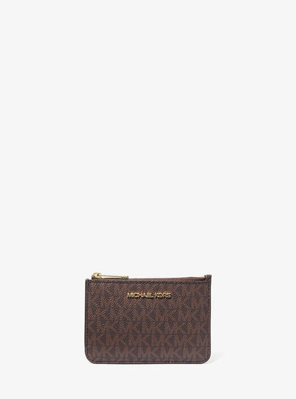 Jet Set Travel Small Signature Logo Coin Purse Brown Brown