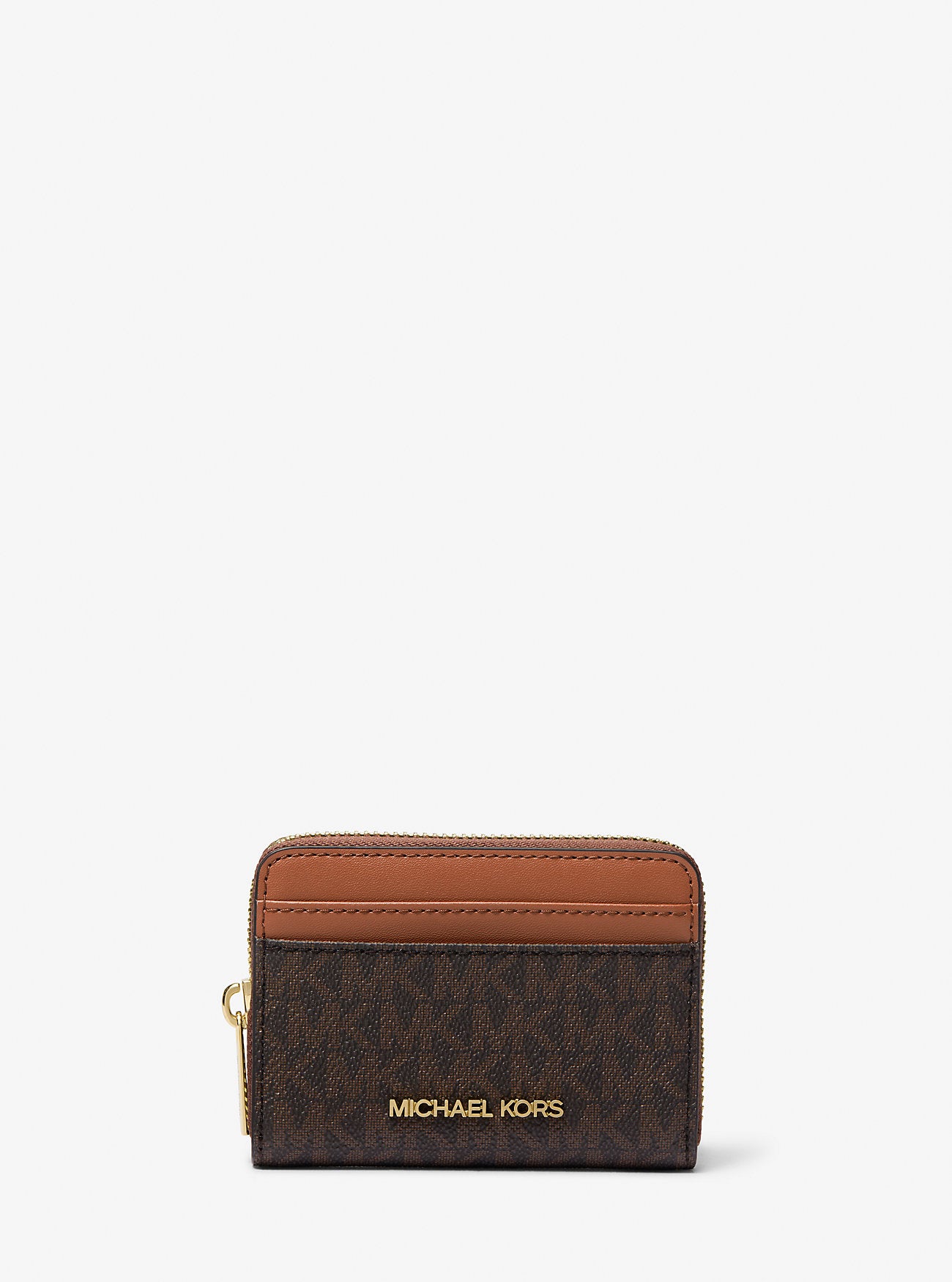 Jet Set Travel Medium Logo Zip-Around Card Case Brown Brown