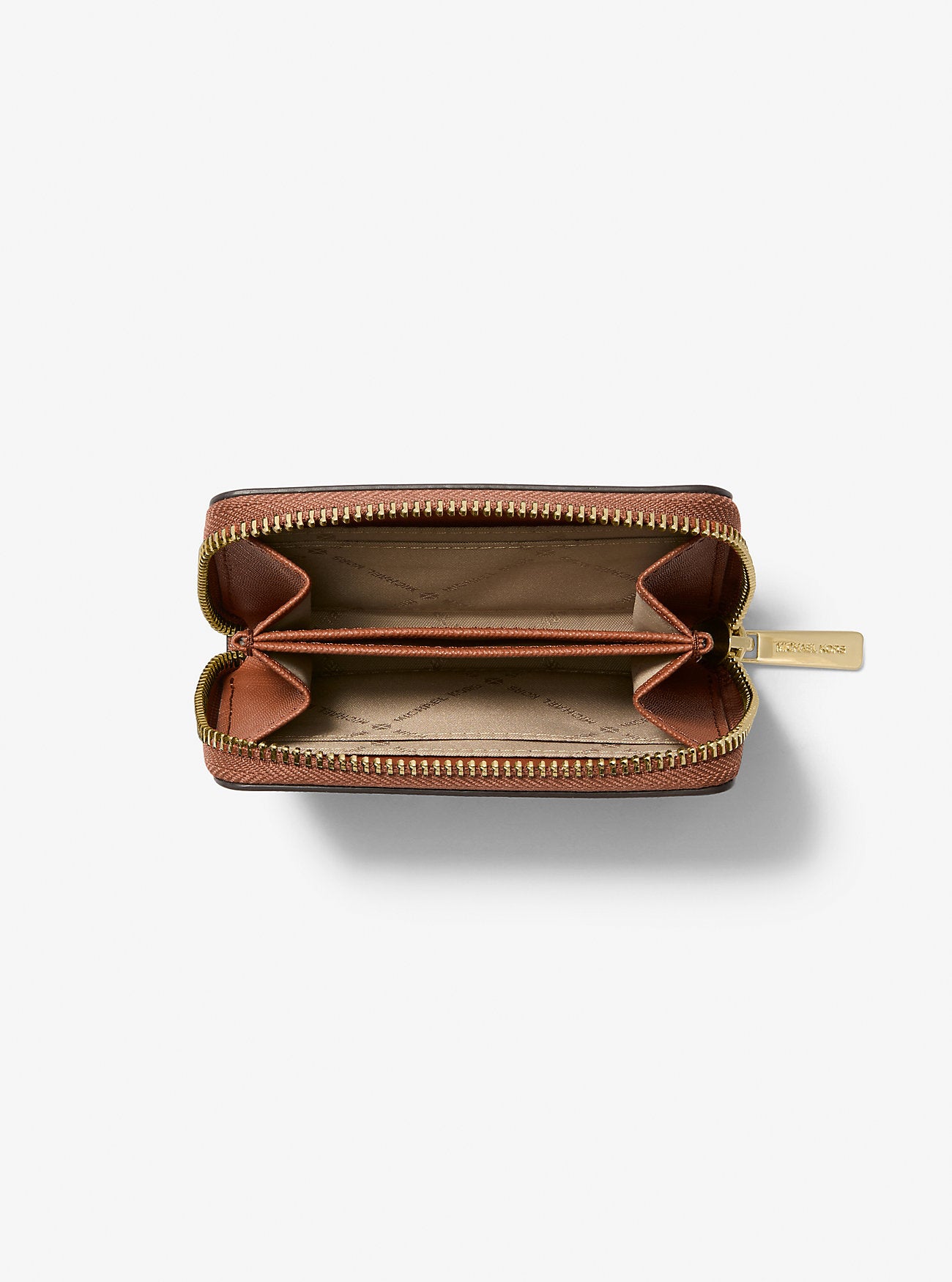 Jet Set Travel Medium Logo Zip-Around Card Case Brown Brown