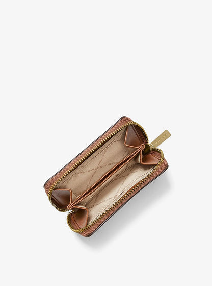 Jet Set Travel Medium Logo Zip-Around Card Case Vanilla Vanilla